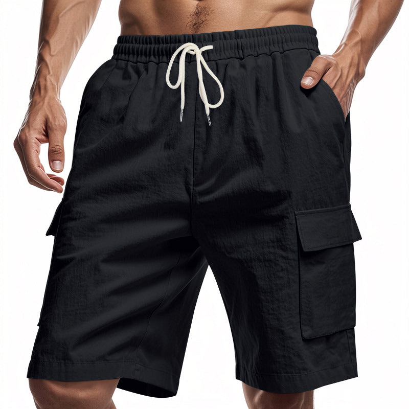 Men's Linen Drawstring Lounge Shorts