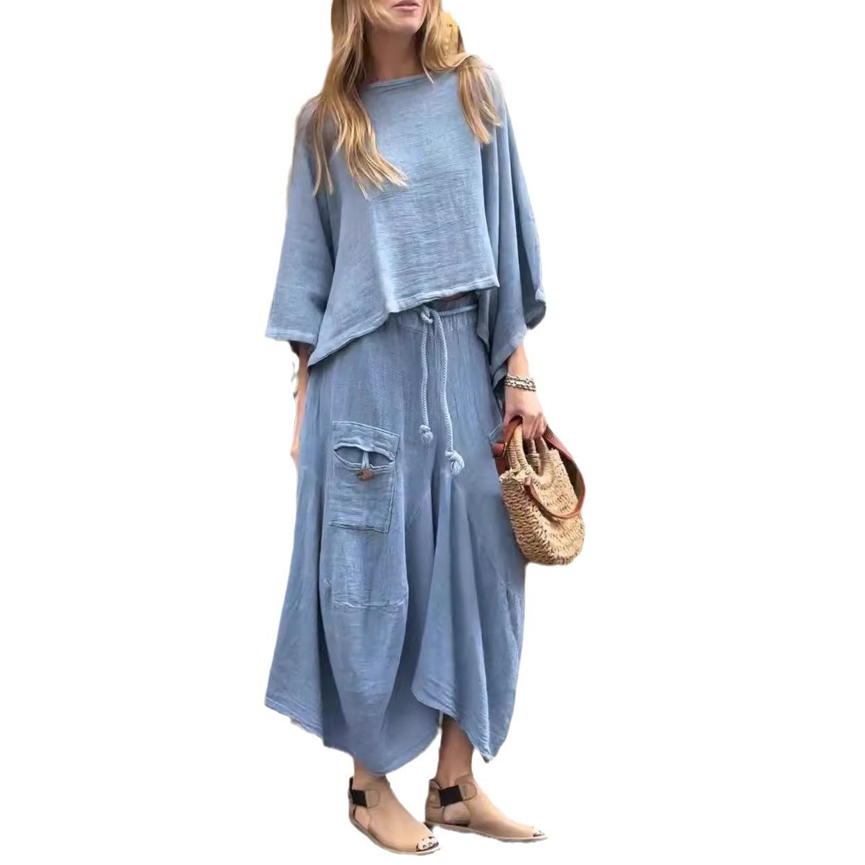 Casual Loose Two-Piece Dress Set