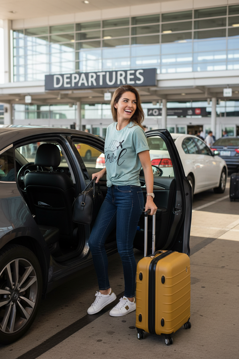 Let's Travel Airport Uber Shot
